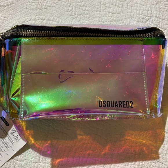 DSquared2 transparent Iridescent belt Bag. NWT - Picture 6 of 17